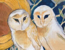 Load image into Gallery viewer, Copper Moon Barn Owl Print - Archival Print - 8X10 inches
