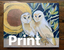 Load image into Gallery viewer, Copper Moon Barn Owls - Canvas Print