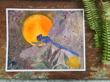 Load image into Gallery viewer, Orange Sunrise Dragonfly - Archival Paper Print