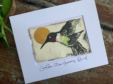 Load image into Gallery viewer, Golden Moon Hummingbird - Original Painting & Print