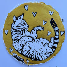 Load image into Gallery viewer, Gold Moon Kitty Cat Glow