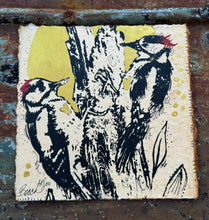 Load image into Gallery viewer, Gold Moon Downey Woodpeckers