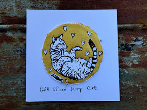 Gold Moon Kitty Cat Glow