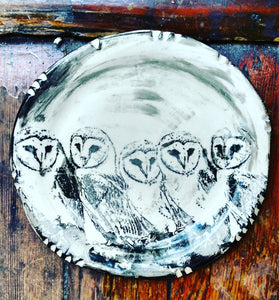 Barn Owl Plate - 8 inches