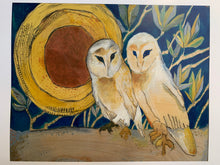 Load image into Gallery viewer, Copper Moon Barn Owl Print - Archival Print - 8X10 inches