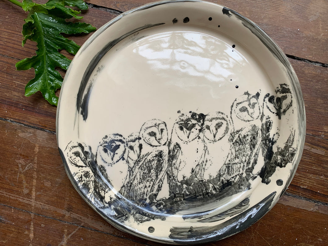 Barn Owl Plate - 11”