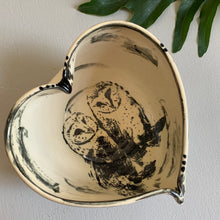 Load image into Gallery viewer, Barn Owl Heart Bowl