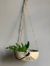 Load image into Gallery viewer, Ceramic Dragonfly Hanging Planter - Large 8” Wide