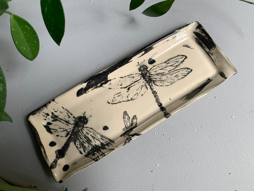 Dragonfly Rectangle Dish