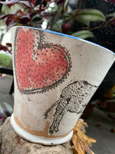 Load image into Gallery viewer, Donkey Heart Planter - Kissy Face Donkeys