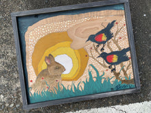 Load image into Gallery viewer, Red Wing Black Birds and Marsh Hare - Original Painting
