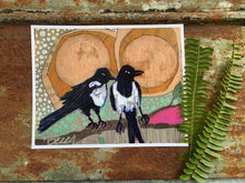 Load image into Gallery viewer, Magpie Golden Moon Print - Archival Paper Print