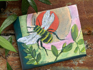 Honey Bee Morning - Canvas Print