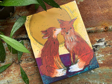 Load image into Gallery viewer, Kissy face Foxes - Canvas Print