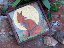 Load image into Gallery viewer, Gold Moon Red Fox - Original Painting