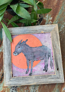 Donkey Copper Moon - Original Painting