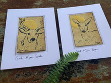 Load image into Gallery viewer, Golden Doe and Stag - Original Painting &amp; Print