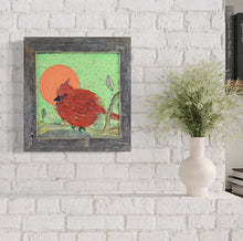 Load image into Gallery viewer, Red Cardinal Spring Copper Moon - Original Painting