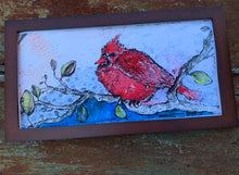 Load image into Gallery viewer, Red Cardinal Winter Morning - Framed Archival Print