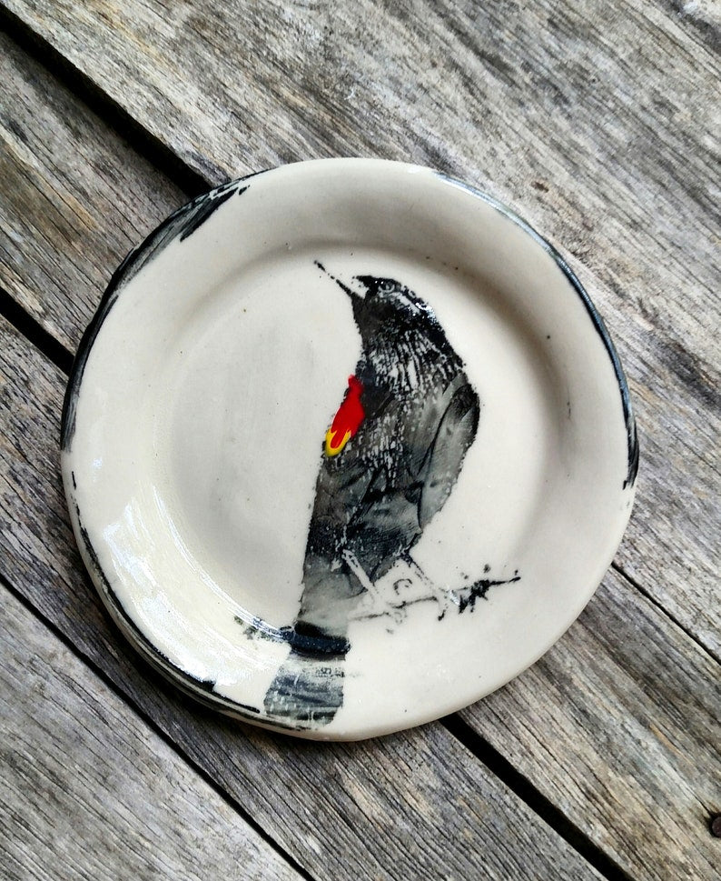 Black Bird Bowl Dish - 4.5”