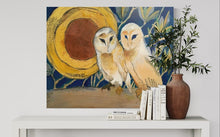 Load image into Gallery viewer, Copper Moon Barn Owls - Canvas Print