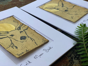 Golden Doe and Stag - Original Painting & Print