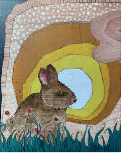 Bashful Bunny Morning Canvas Print