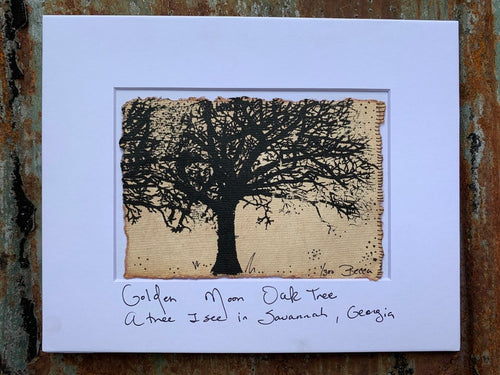 Oak Tree Horizontal - Original Painting & Print