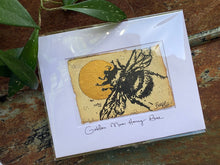 Load image into Gallery viewer, Golden Moon Honey Bee - Original Painting &amp; Print
