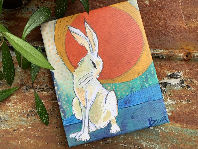 Bashful Bunny Canvas Print