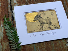 Load image into Gallery viewer, Golden Moon Donkey - Original Painting &amp; Print