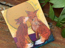 Load image into Gallery viewer, Kissy face Foxes - Canvas Print