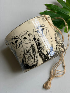 Barn Owl Hanging Planter - Medium