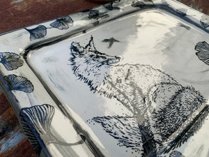 Ginko Fox Large Platter